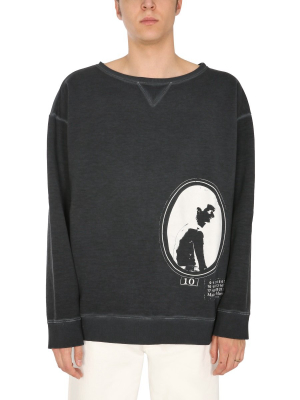 Maison Margiela Cameo Print Crewneck Sweatshirt