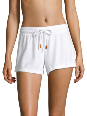 Terry Shorts In White