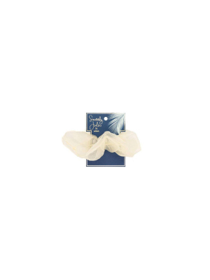 Sincerely Jules By Scunci Extra Large Organza Scrunchie - Cream