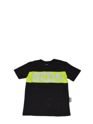 Gcds Kids Logo Print Crewneck T-shirt