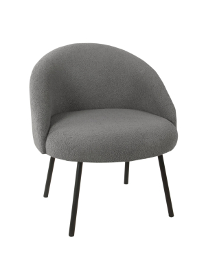 Modern Sherpa Accent Chair - Homepop