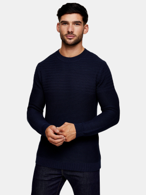 Selected Homme Navy Sweatshirt