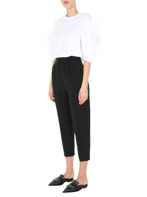 Alexander Mcqueen High-waisted Cropped Trousers