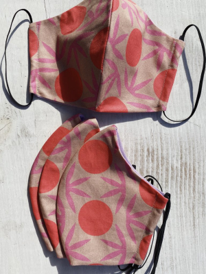 Reversible Cloth Face Mask: Japanese Sunset