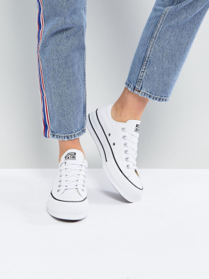 Converse Chuck Taylor Ox Platform White Sneakers