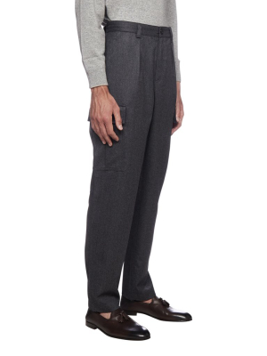 Brunello Cucinelli Mid-rise Straight Leg Trousers