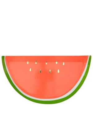 Watermelon Plates (x 8)
