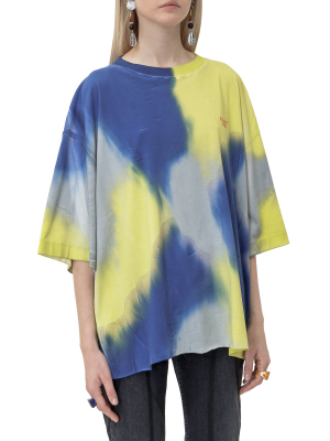 Marcelo Burlon County Of Milan Tie Dye Print Oversize T-shirt