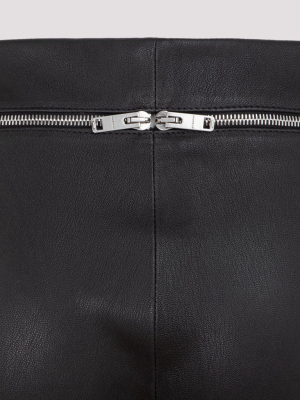 Givenchy Zip Detailed Leather Pants