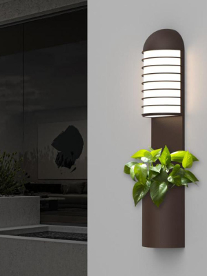 Lighthouse Outdoor Planter Led Wall Sconce