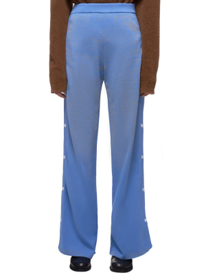 Button-down Trousers (aw19-b041a-blue-reflective)