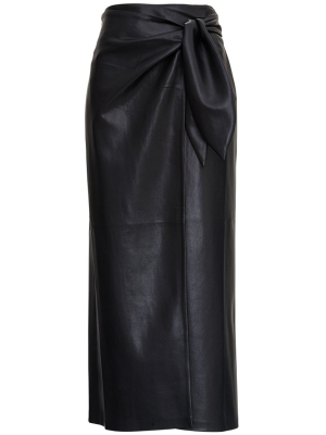 Nanushka Amas Wrap Midi Skirt