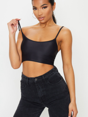 Prettylittlething Washed Black Longline Fitted...