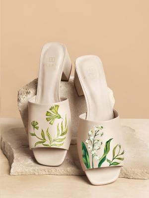 Lily Of The Valley Beige Heel