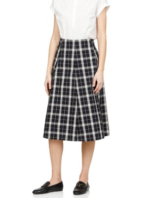 Woolrich Patterned Zip Skirt