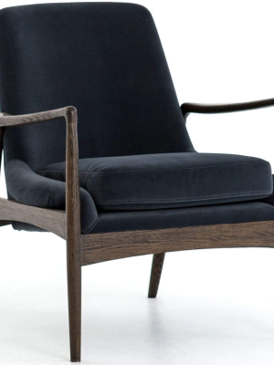 Braden Chair, Modern Velvet Shadow