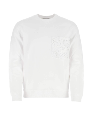 Valentino Lace Pocket Sweatshirt