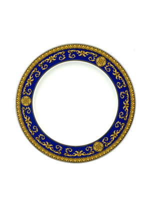Versace Medusa Dinner Plate, Blue