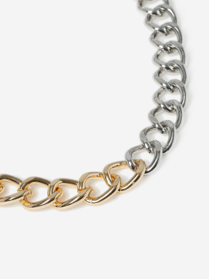 **mixed Metal Chain Necklace