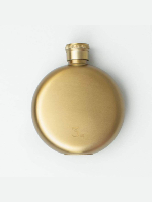 Gold 3oz Flask