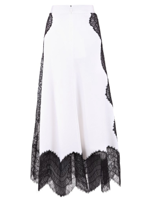 Givenchy Lace Inserts A-line Skirt