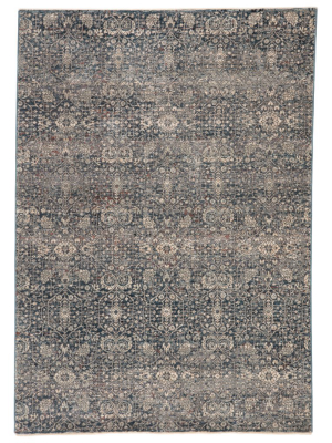 Jaipur Living Torryn Damask Gray/ Blue Area Rug (9'3"x13'3")