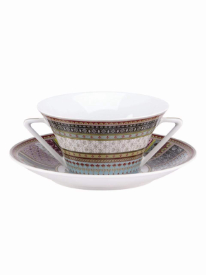 Deshoulieres Ispahan Cream Soup Saucer