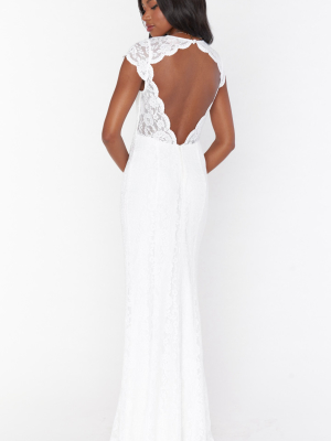 Brooke Maxi Dress ~ White Forever Lace