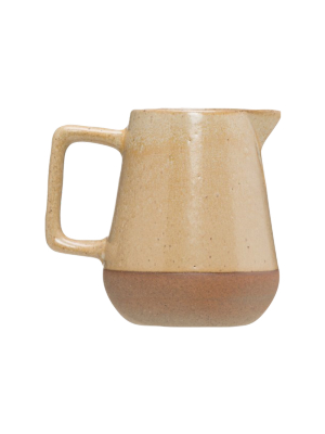 Stoneware Creamer With Reactive Glaze