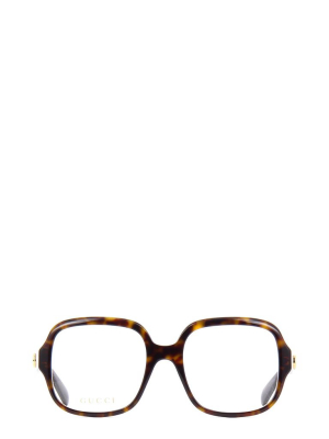 Gucci Eyewear Oversized Square Frame Glasses