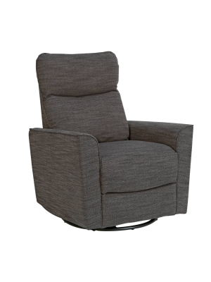 Karla Dubois Soho Swivel Accent Chair - Dark Gray