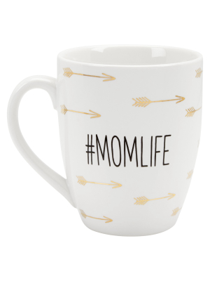 Pearhead 16oz Ceramic #momlife Coffee Mug