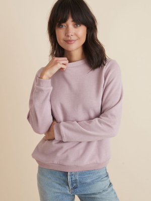 Classic Sweatshirt In Mauve Heather