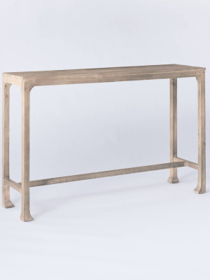 Belmont Shore Curved Foot Console Table Gray Wash - Threshold™ Designed With Studio Mcgee