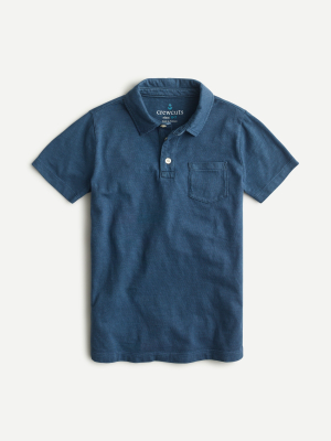 Kids' Short-sleeve Garment-dyed Polo Shirt