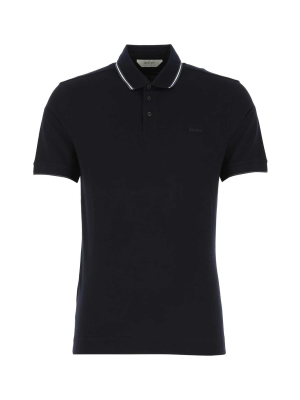 Z Zegna Stripe Detail Polo Shirt