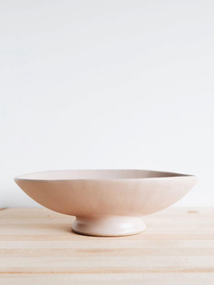 Ceramic Oval Serving Bowl - Sand