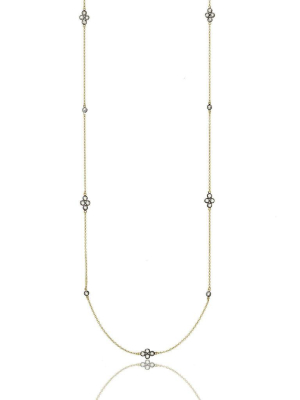 Signature Four Point Station Necklace