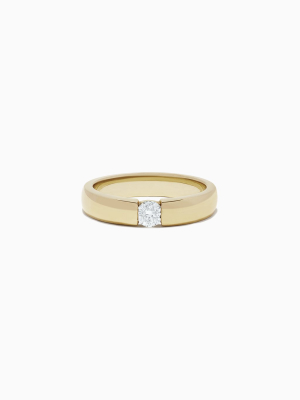 Effy Men's 14k Yellow Gold Diamond Ring, 0.39 Tcw