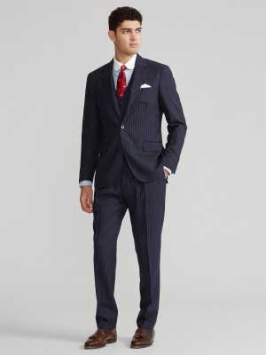 Polo Striped Wool Suit
