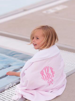 Bishop Bath & Beach Towel - Pink Savannah Seersucker