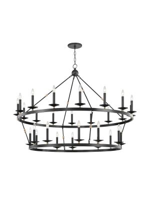 Hudson Valley Lighting Allendale 28-bulb Chandelier - Aged Old Bronze