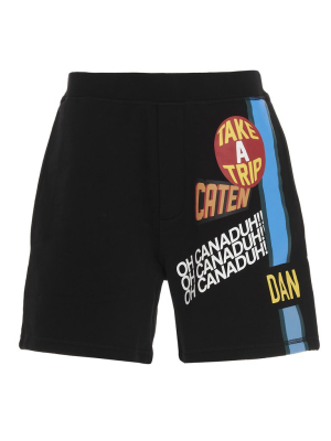 Dsquared2 Traveler Graphic Print Shorts