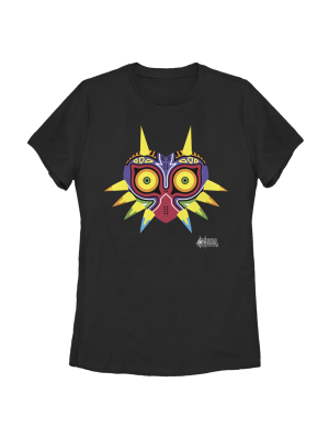 Women's Nintendo Legend Of Zelda Majora's Mask Design T-shirt