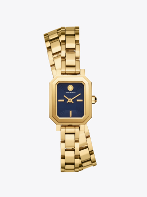 Robinson Mini Watch, Gold-tone/navy, 22 Mm