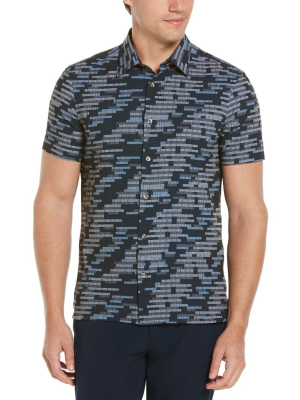 Total Stretch Slim Fit Graphic Print Shirt