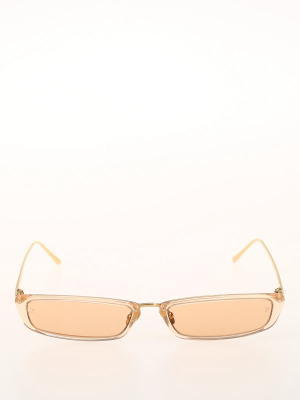 Linda Farrow Rectangular Frame Sunglasses