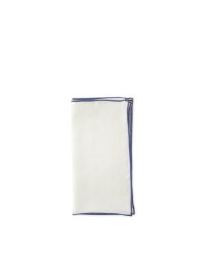 Small Napkins In Anafe White (set Of 4)