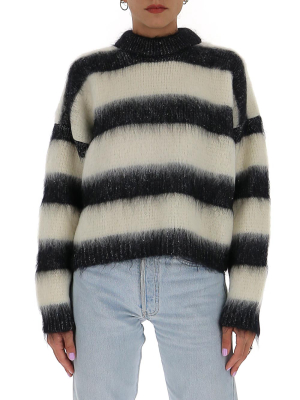 Saint Laurent Striped Knitted Sweater