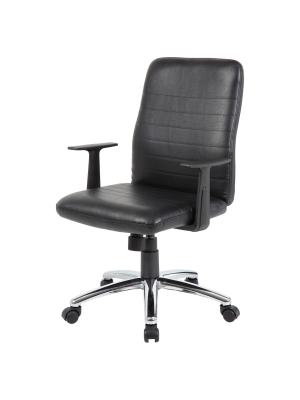 Retro Task Chair With Arms Black - Boss